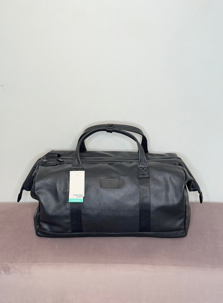 Cascade Duffle Bag - Black Leatherlite