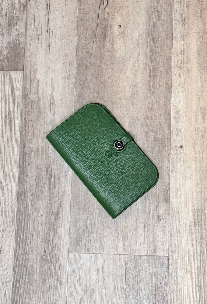 Leather Bifold Wallet Green