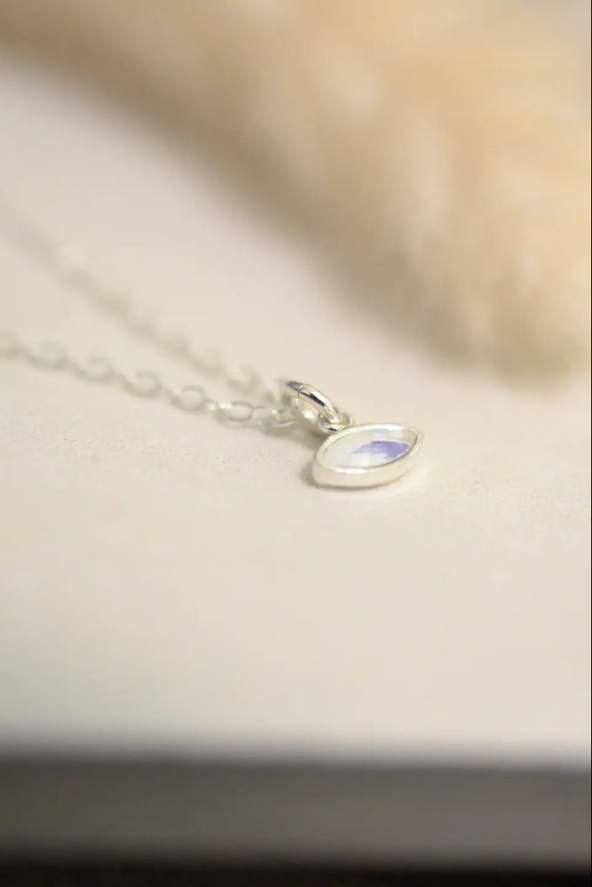 Opalite Eye Necklace Sterling Silver