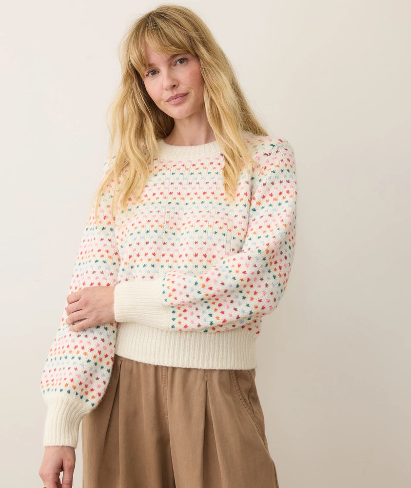 Alma Crewneck Sweater Rainbow