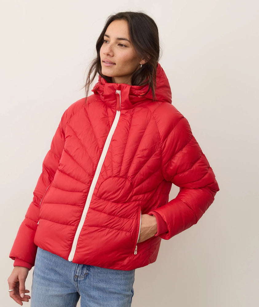 Sunbeam Puffer Jacket Cherry Red
