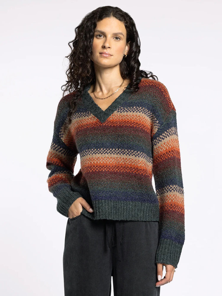 Rena Sweater Autumn Leaves Ombre