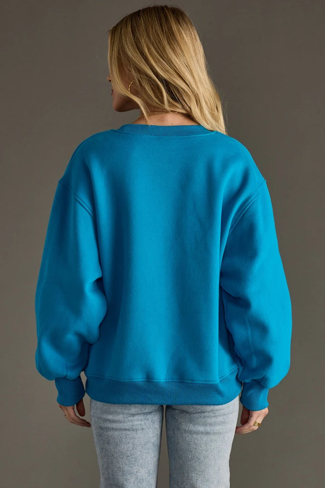 Merry & Bright Sweatshirt Blue