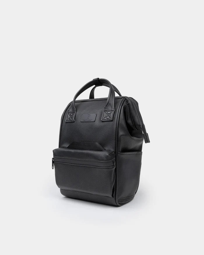 Cascade Backpack - Compact - Black Leatherlite