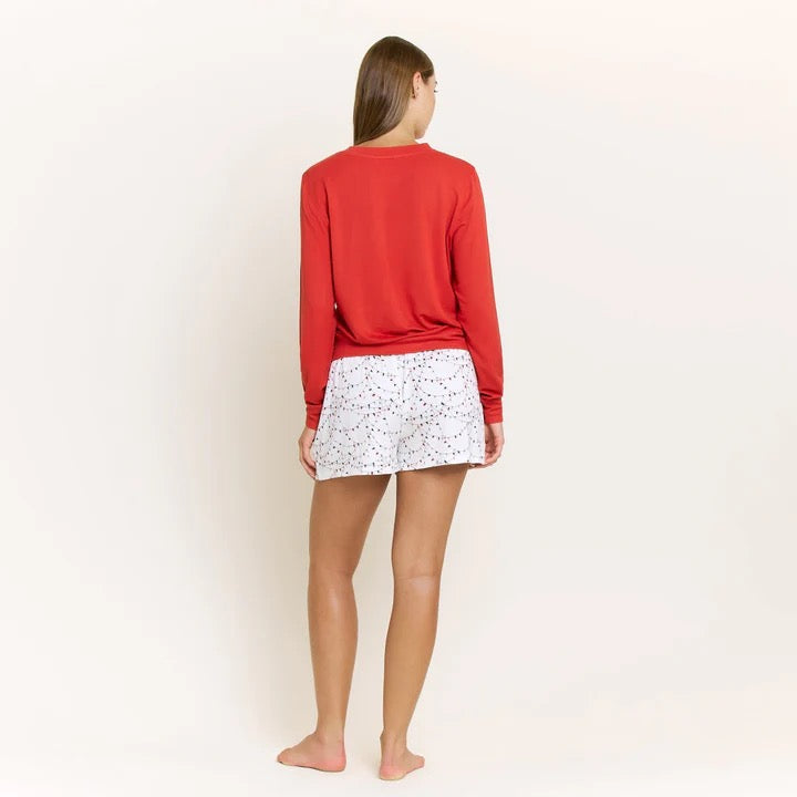 Holiday Lights Shortie Pajama Set