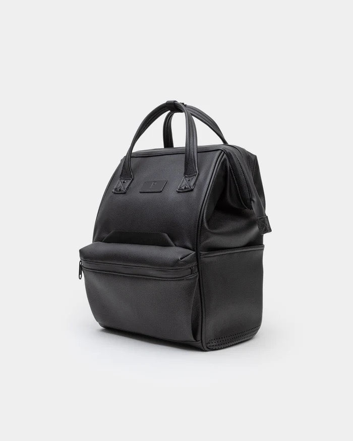 Cascade Backpack - Standard - Black Leatherlite