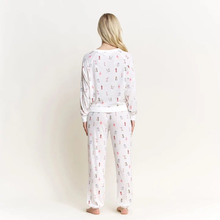 Ski Girls Pajama Set Ivory