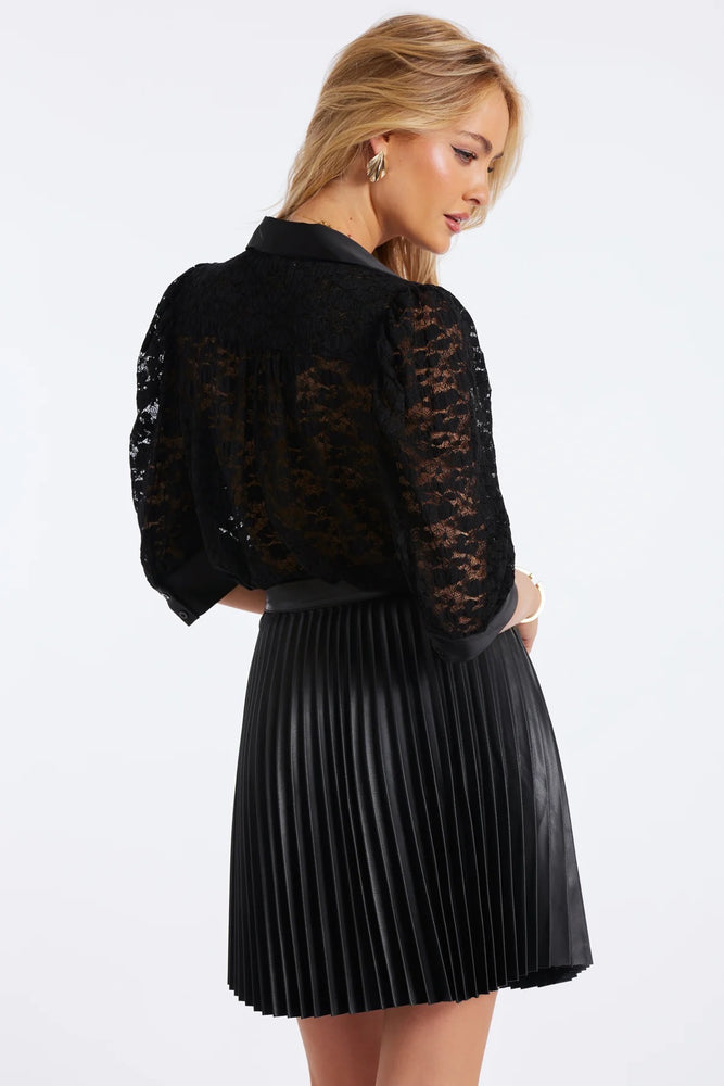 Gisele Lace Blouse Black