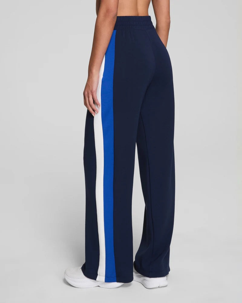 SPANX AE Colorblock Track Pant - Timeless Navy/Powder/Cerulean