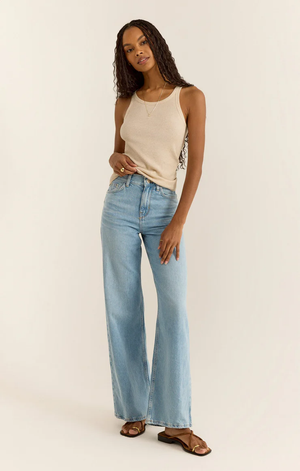 Torren Rib Tank Light Oatmeal Heather – Mapel Boutique Torren Rib Tank Light Oatmeal Heather – Mapel Boutique
