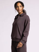 Monarch Half Zip Top Raisin