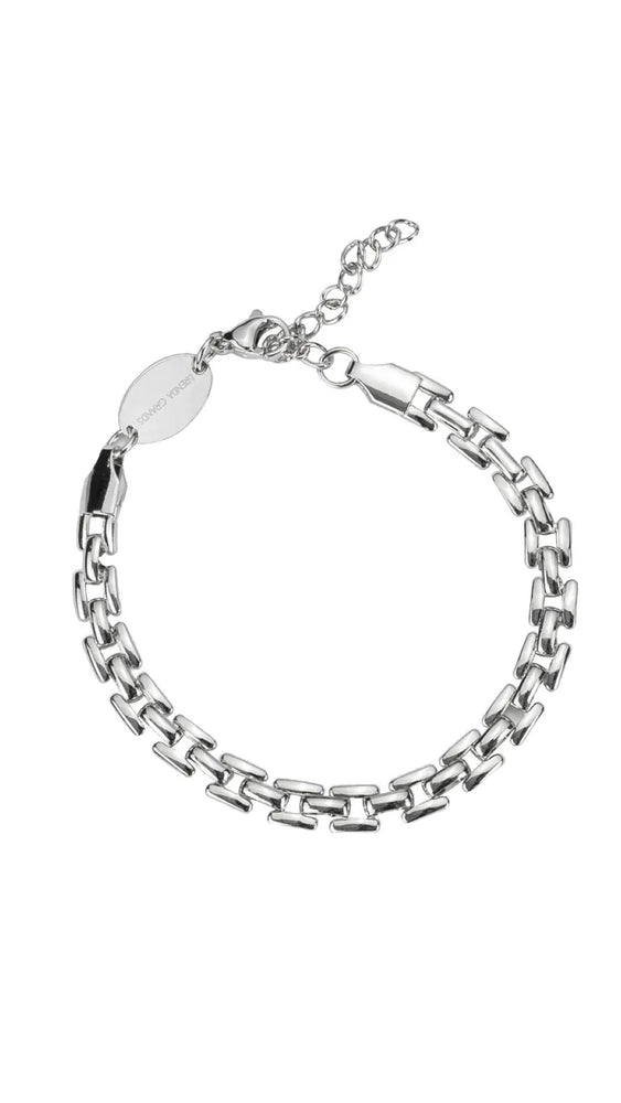 
            
                Load image into Gallery viewer, Silver Squared Chain Bracelet
            
        