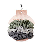 Satin Scrunchies 6pc Sage