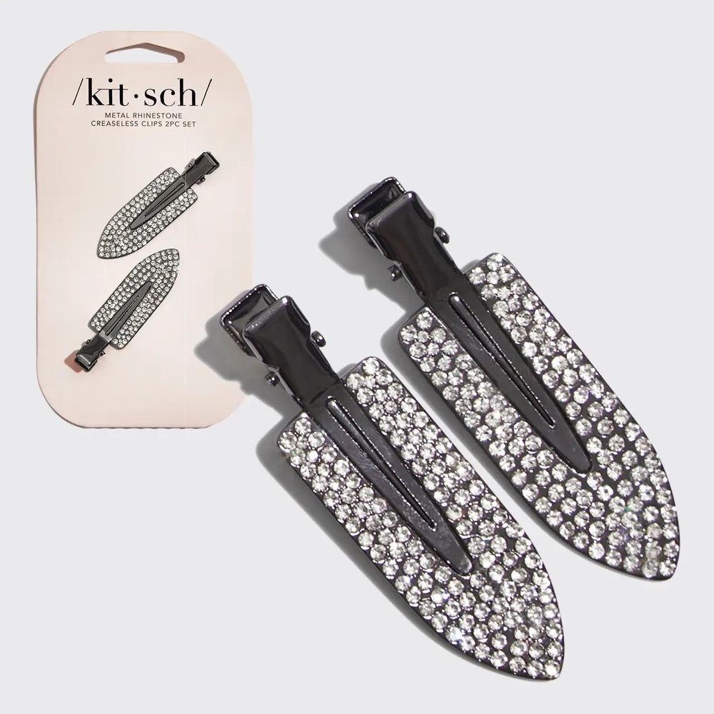 Rhinestone Creaseless Clips Set 2pc