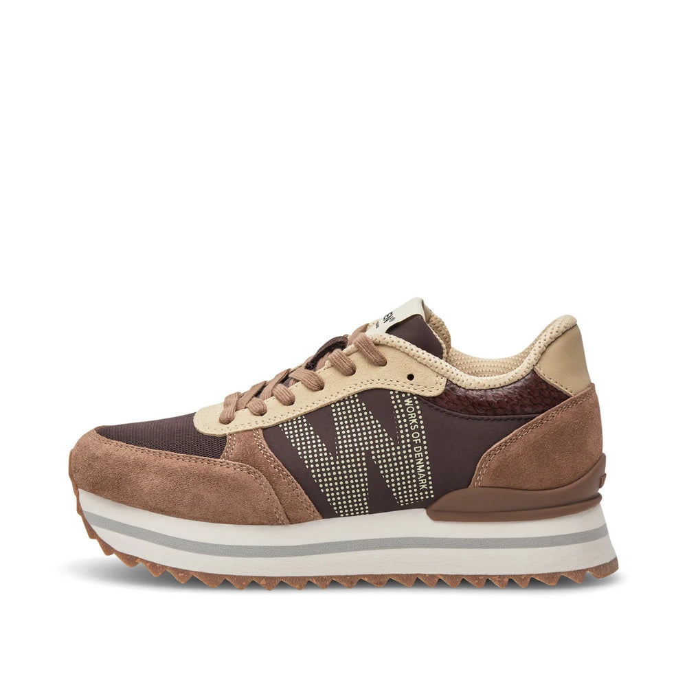 Ronja Plateau Sneaker - Chocolate Multi