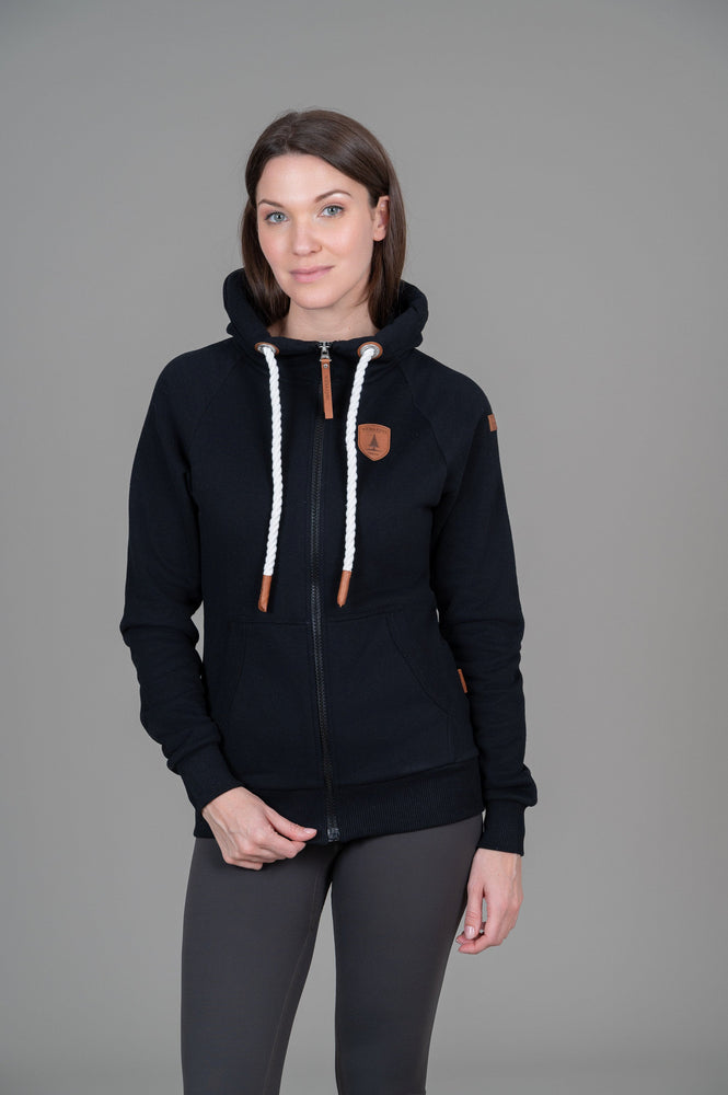 Hera Full Zip Hoodie Black