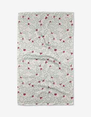 Tea Towel - Merry Holly