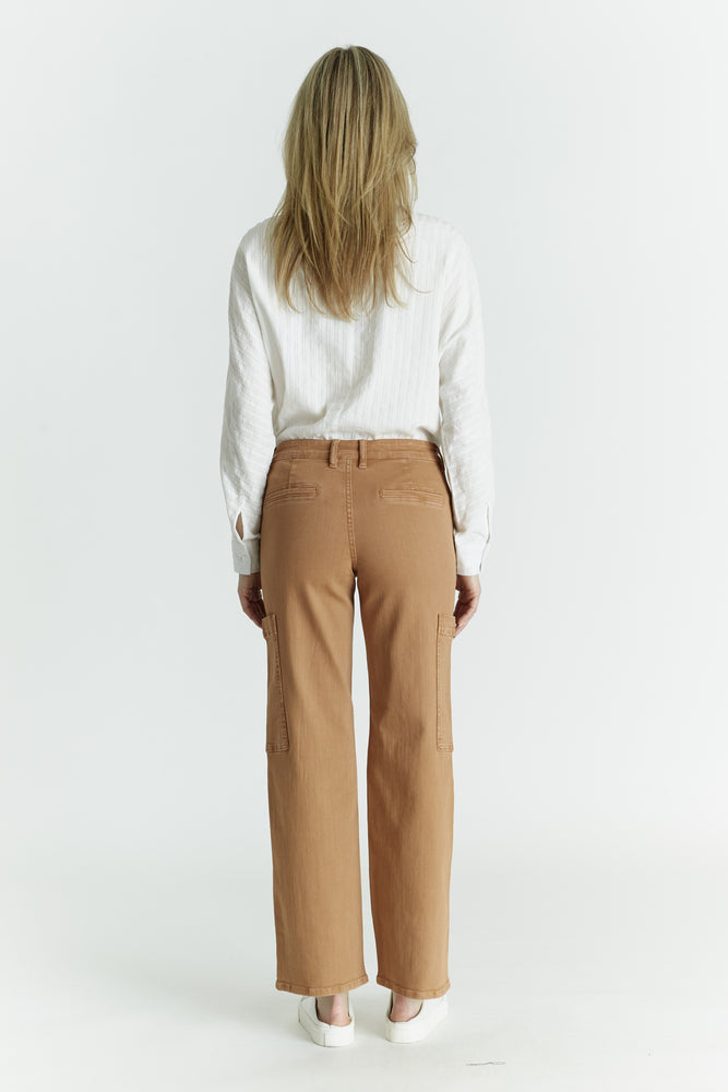 Relaxed Straight  Cargo Pants Acorn