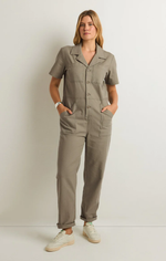 Stevie Stretch Twill Jumpsuit Willow