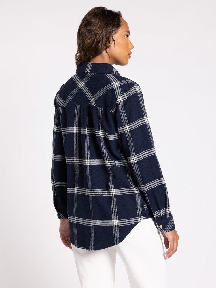 Gracelyn Shirt Indigo Plaid