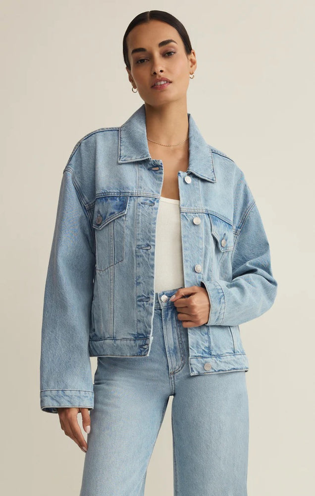 Dani Trucker Jacket Cove – Mapel Boutique