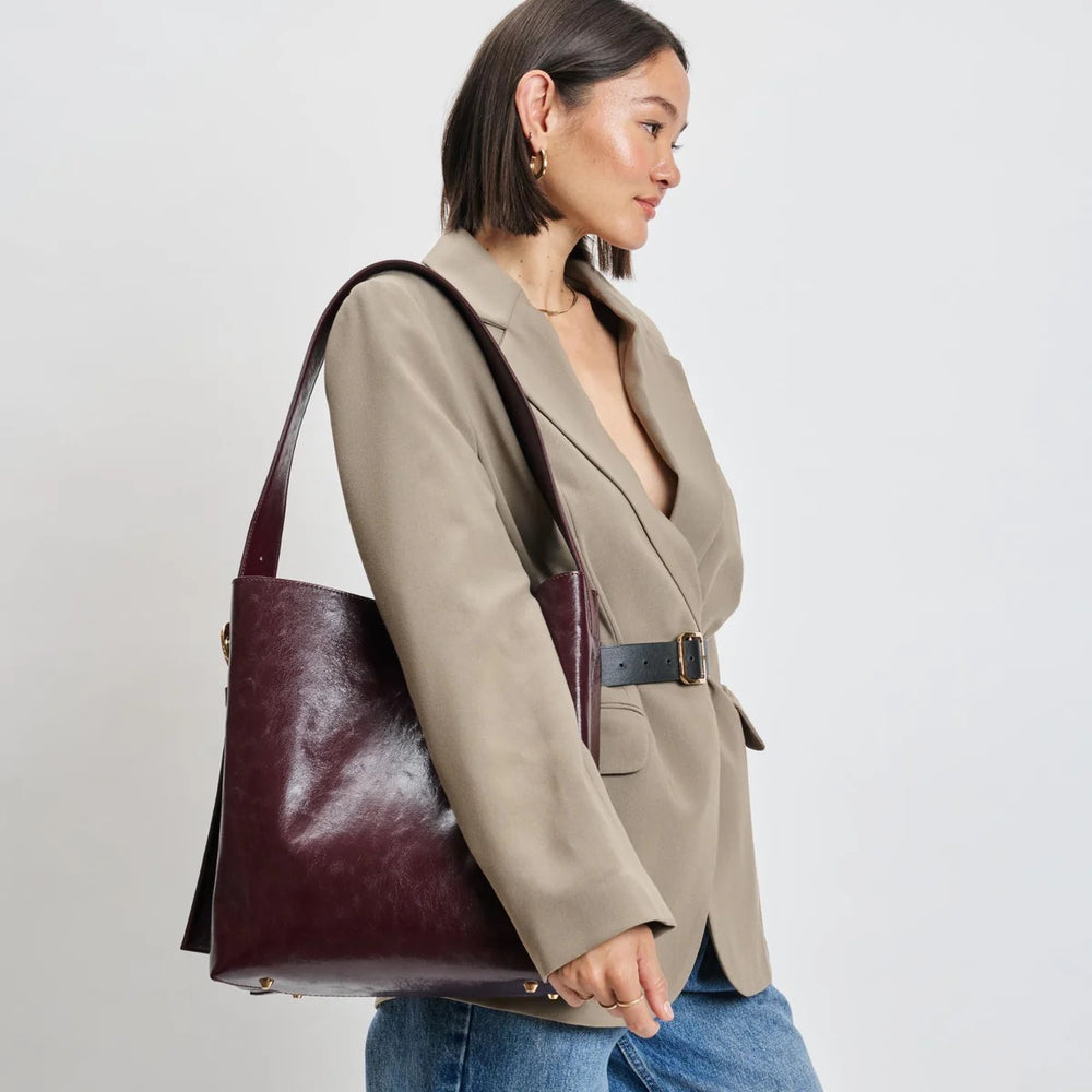 Brooke Bucket Bag Burgundy