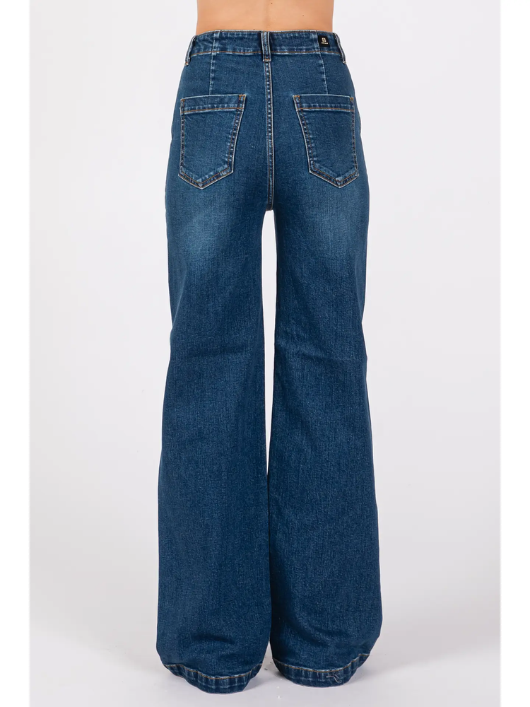 JAG Women's Ava Mid Rise Wide Leg Jeans - Macy's