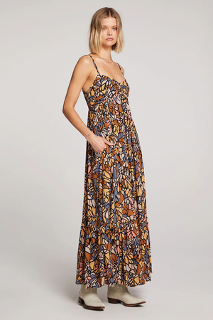 Flora Maxi Dress Fall Mosaic Multi-Mapel Boutique