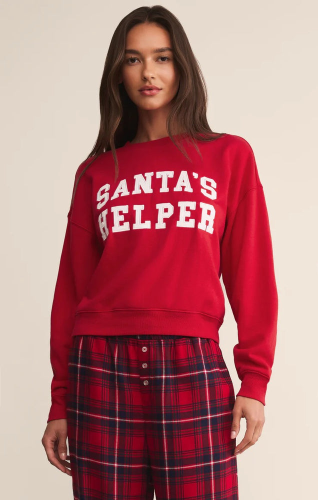 Holiday Sweatshirt Festive Red