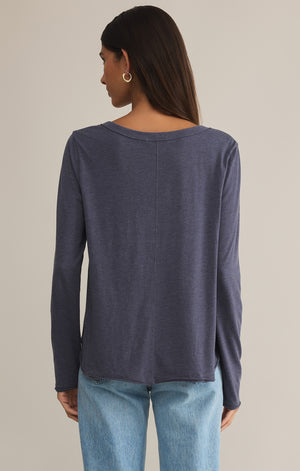 Vail Long Sleeve Tee Blue