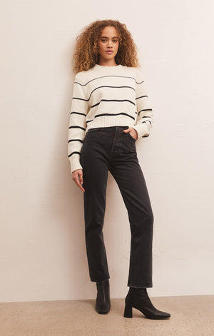 
            
                Load image into Gallery viewer, Milan Stripe Sweater Natural
            
        