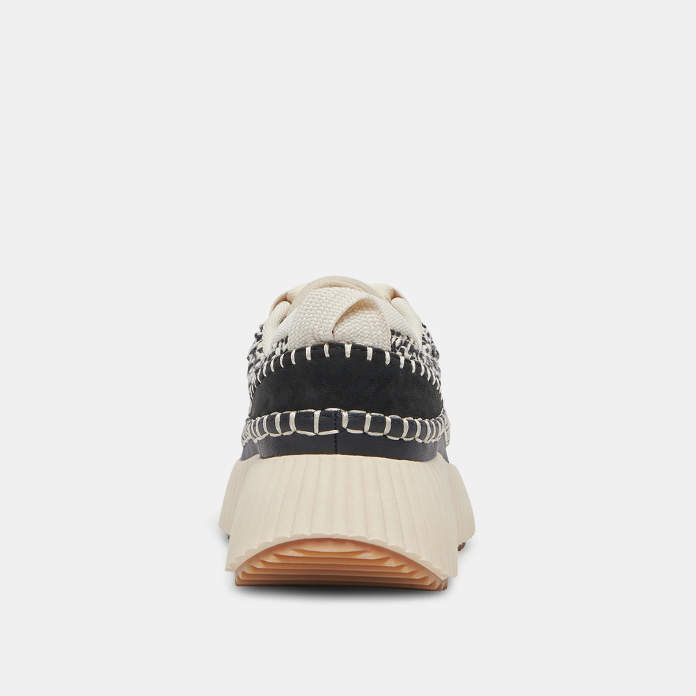 Dolen Knit Sneakers White/Black
