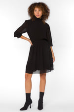 Suki Long Sleeve Dress Black