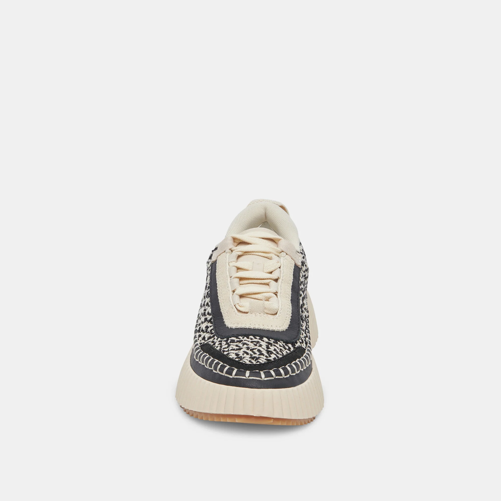 Dolen Knit Sneakers White/Black