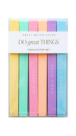 Do Great Things Highlighter Set 6pc