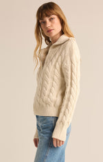 Hemingway Cable Cardigan Sea Salt