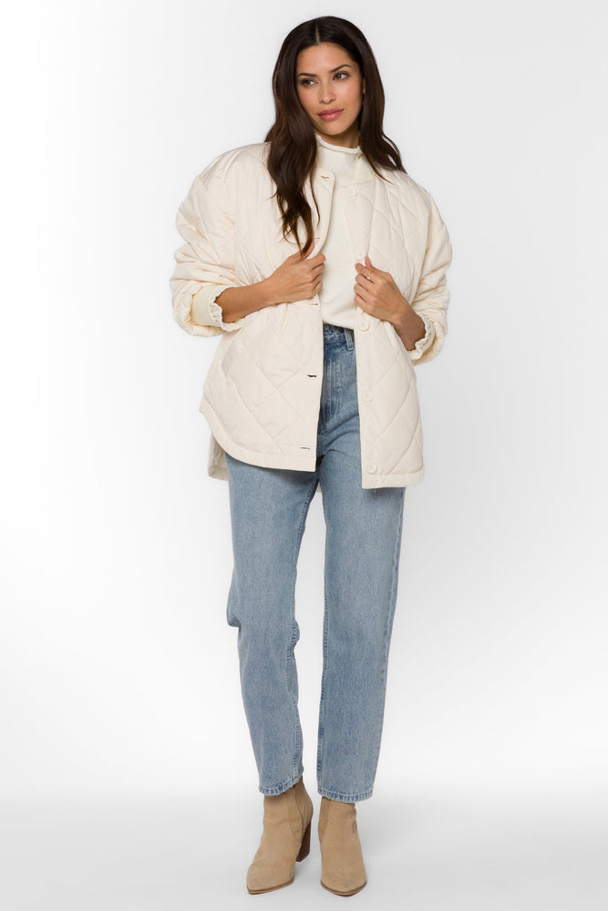 Celeste Quilted Jacket Ivory