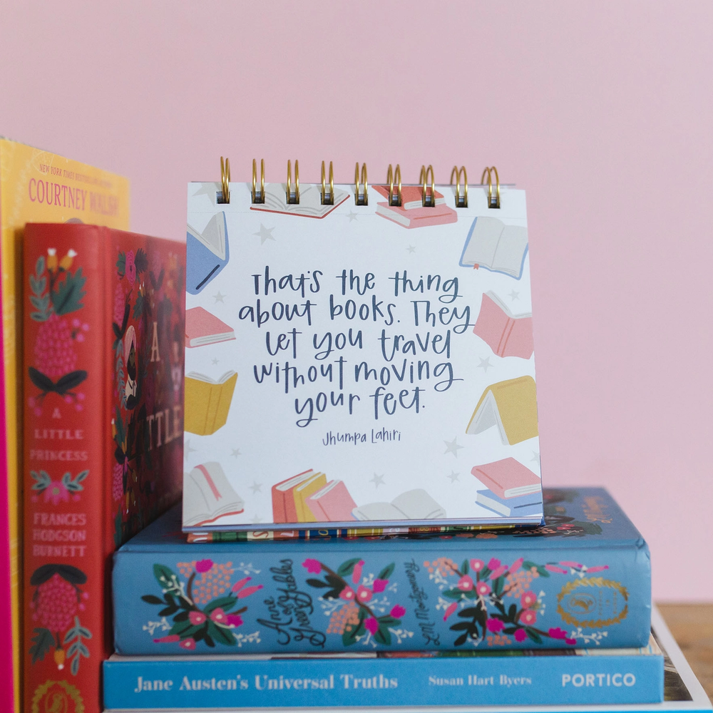 52 Weeks of Book Quotes Desk Flip Calendar