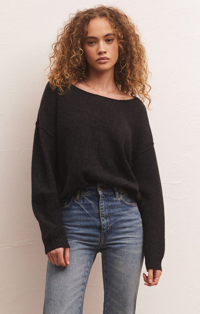 Everyday Pullover Sweater Heather Black