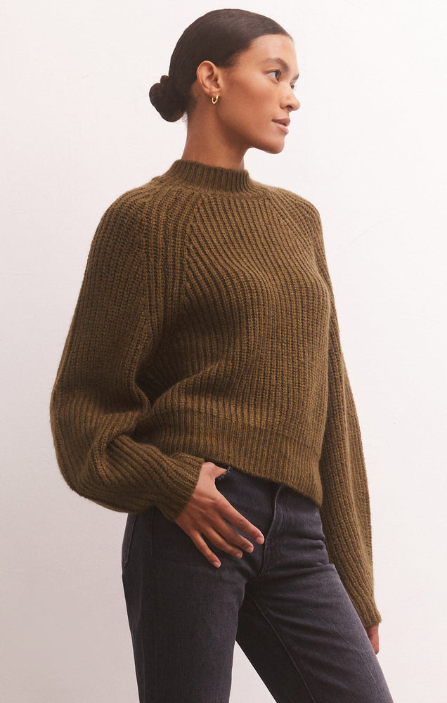 Desmond Pullover Sweater Dark Olive
