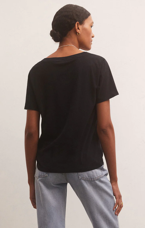 
            
                Load image into Gallery viewer, Girlfriend V-Neck Tee Black
            
        