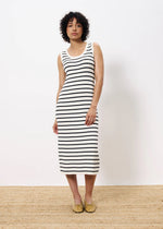 Nacera Stripe Dress Creme