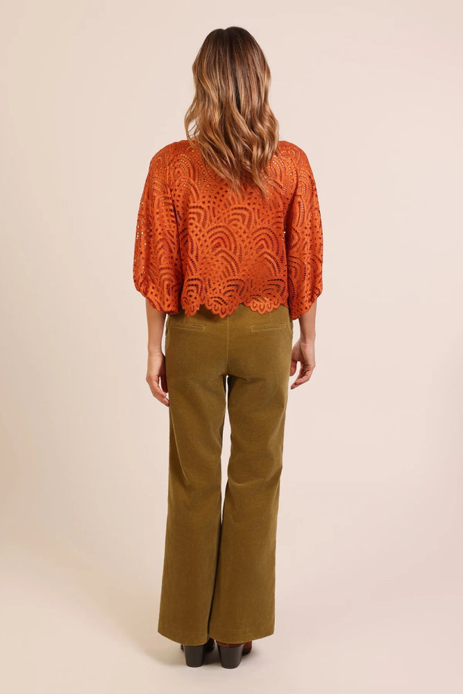 Bloom Blouse Rust