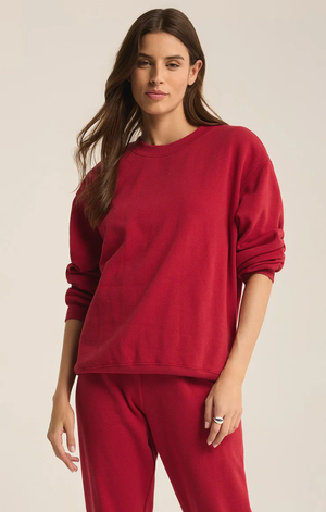 Boyfriend Sweatshirt Haute Red