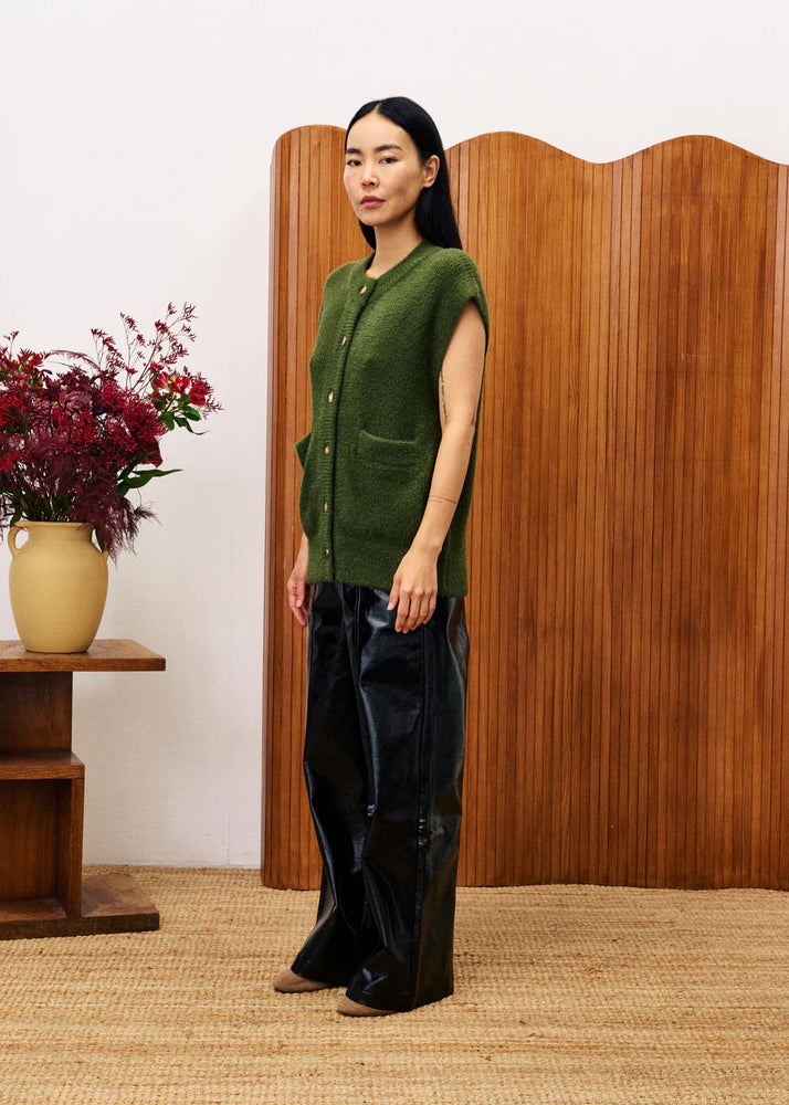 Matcha Sweater Vest Green
