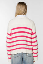 Bridgette Stripe Sweater Pink