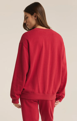 Boyfriend Sweatshirt Haute Red