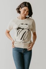 The Rolling Stones Raglan Tee Ivory
