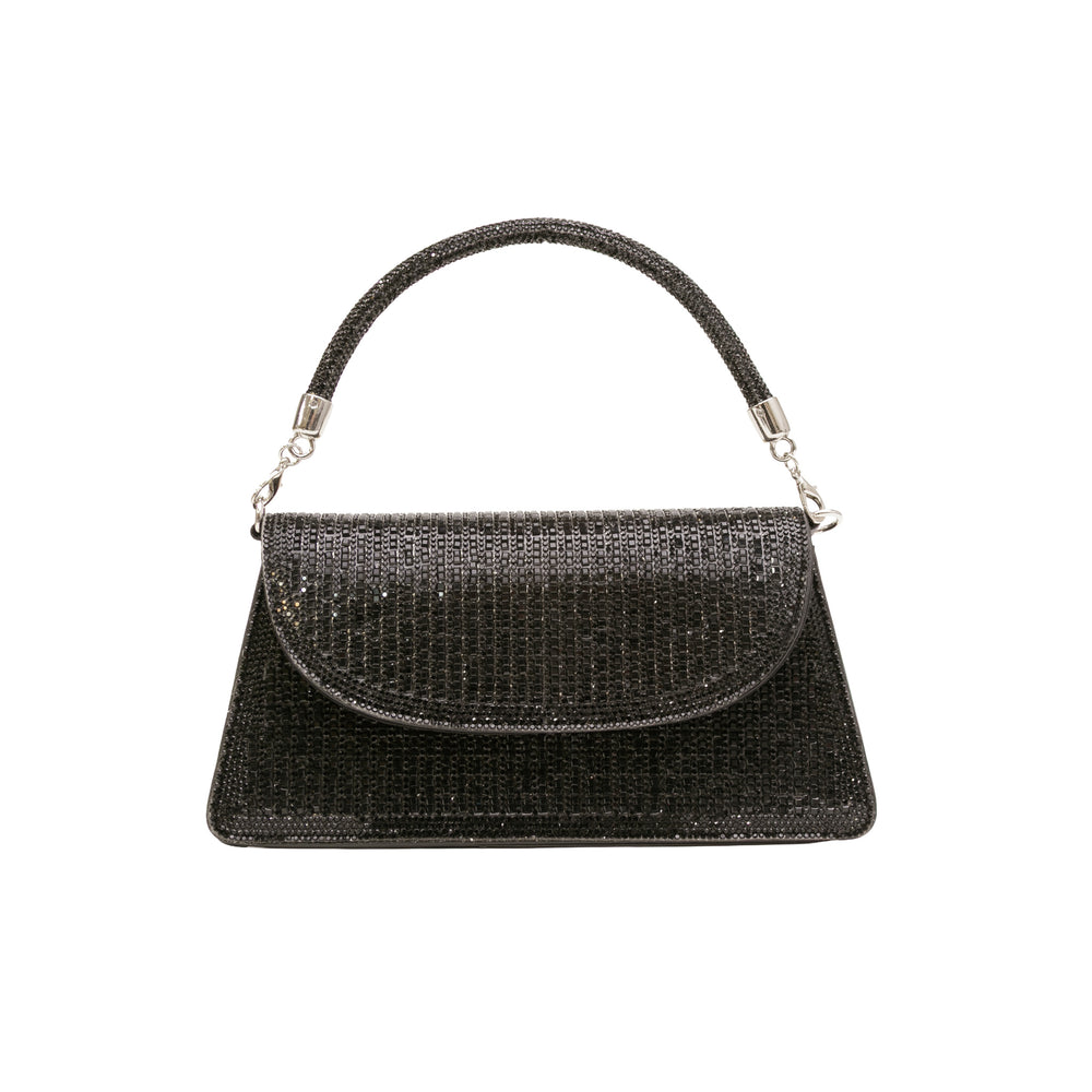 Rhinestone Evening Bag Black