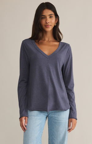 Vail Long Sleeve Tee Blue